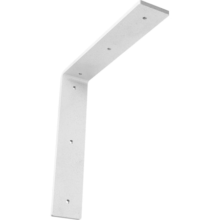 Ekena Millwork Hamilton Steel Bracket, Hammered White 2"W x 10"D x 10"H BKTM02X10X10HAHWH